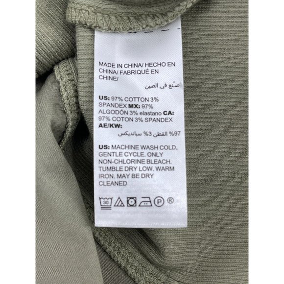 Chico's Jacket Zenergy Olive Green Zip Up Lightweight Medium Size 1 Splatter - Picture 9 of 11